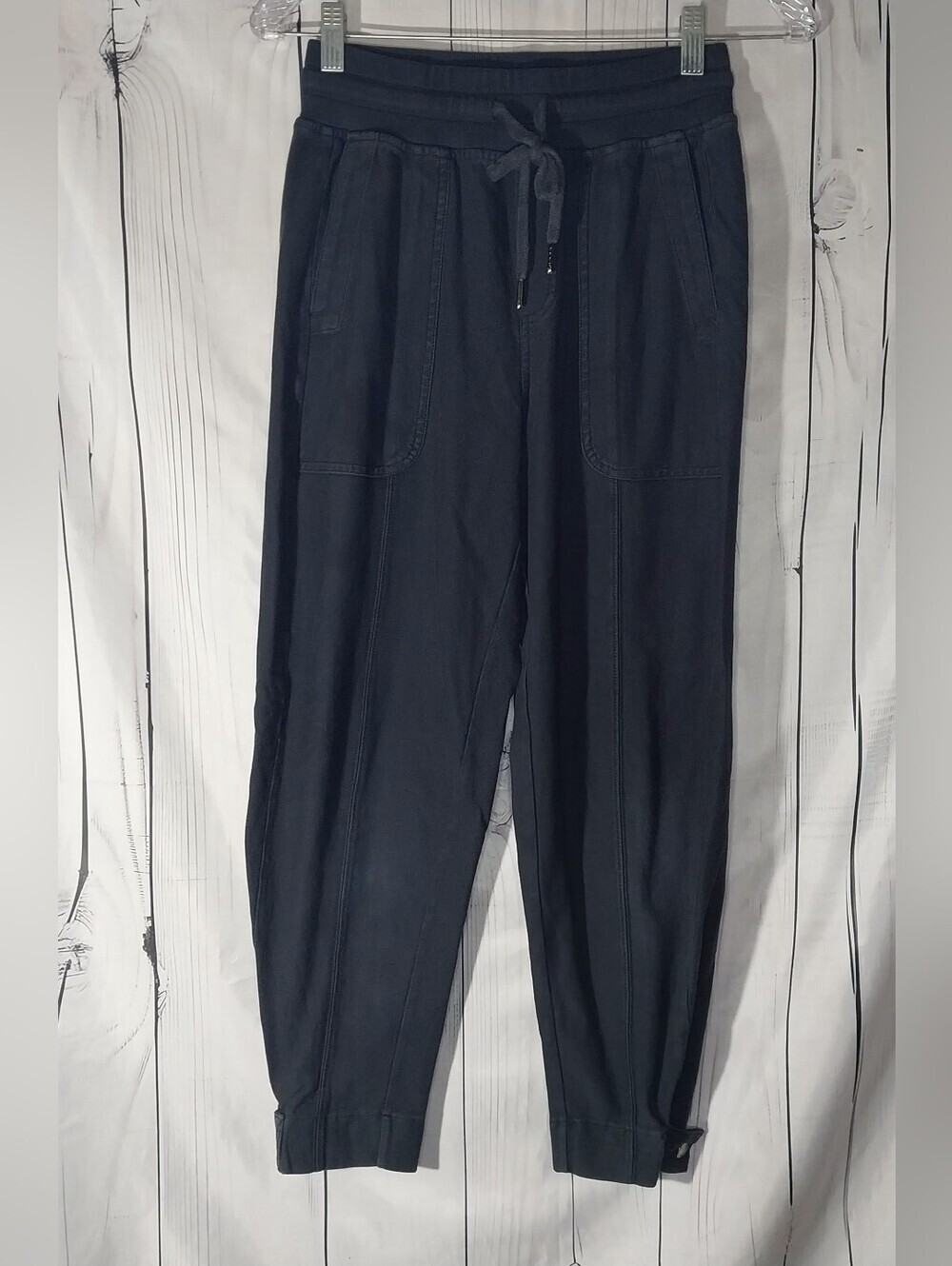 Athleta Farallon Casual Drawstring Utility AthleisureJogger Pants - Faded Black